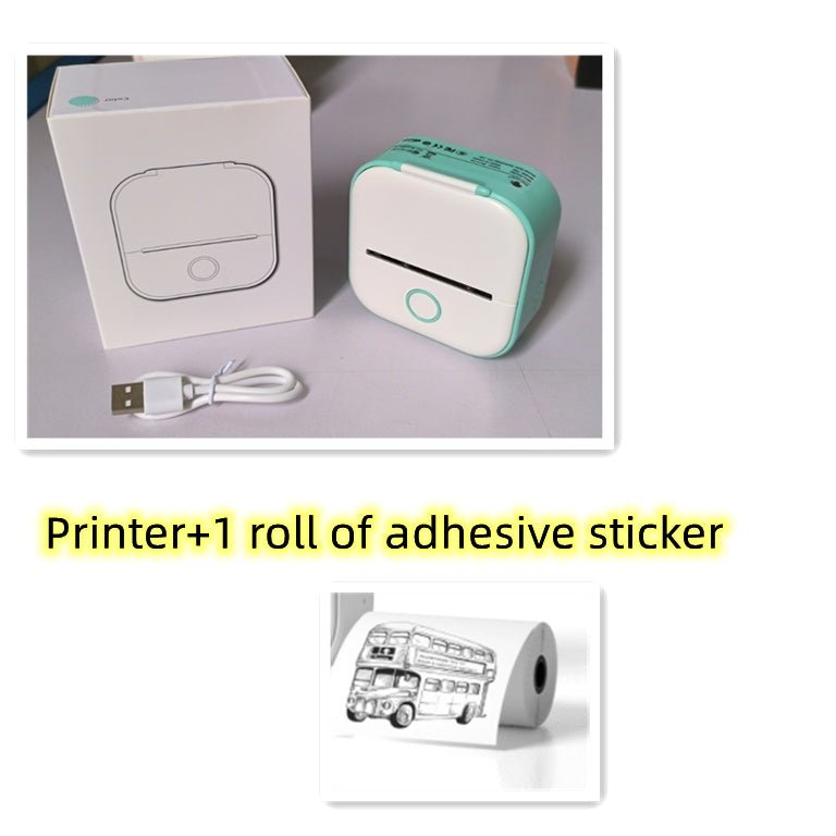 Mini Thermal Label Printer - Portable, Bluetooth, Home & Student Use - silverfoxgoods